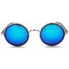 gafas de sol redondas para chica azul espejo