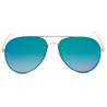 gafas de sol aviador lente azul espejo