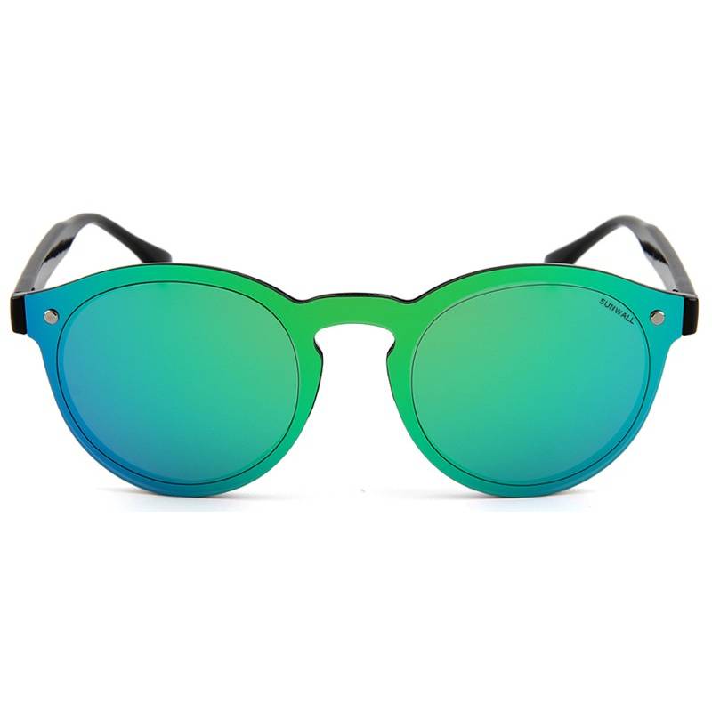 gafas de sol niños lente verde y montura negra by Sunwall